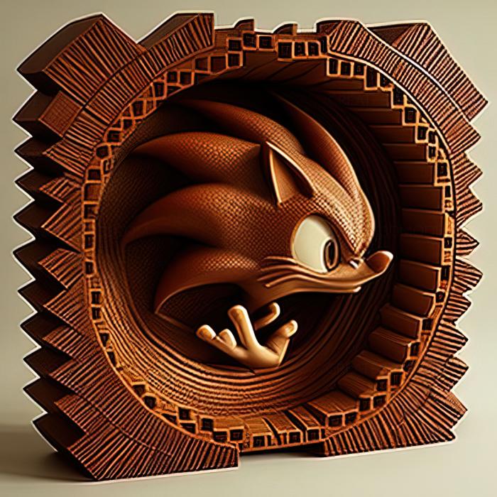 نموذج ثلاثي الأبعاد لآلة CNC ألعاب لعبة st Sonic the Hedgehog 4 Episode 2